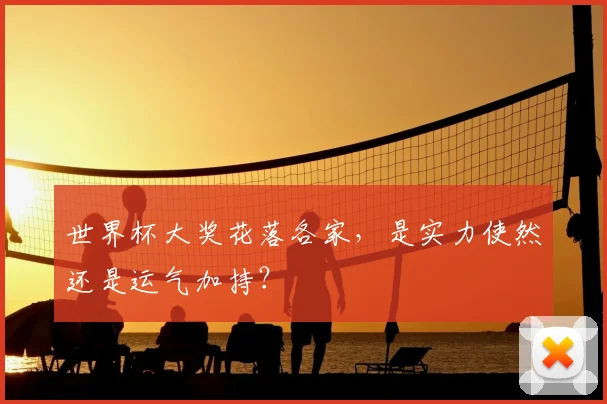 世界杯大奖花落各家,是实力使然还是运气加持?